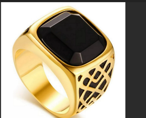 Black Onyx Ring For Men