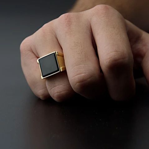 Gold Square Gem
